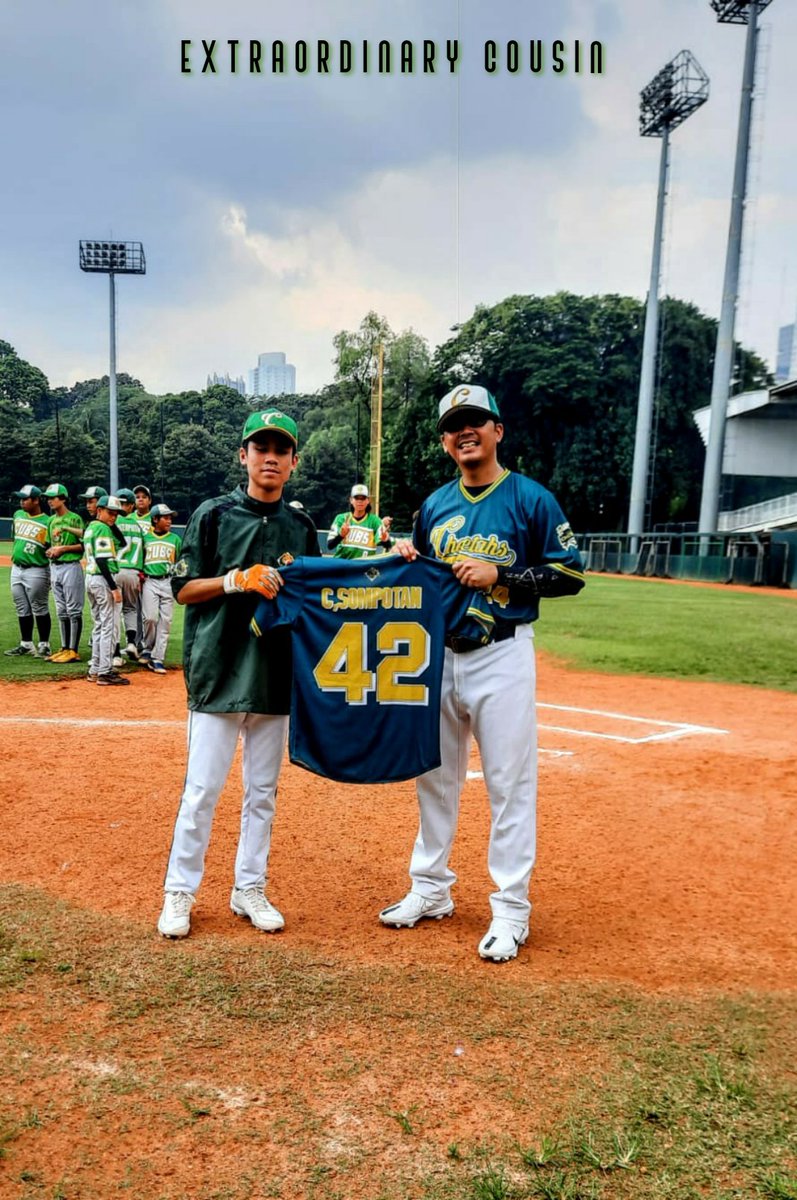 Selamat bergabung Cannavaro di Jakarta Cheetahs Baseball Jakarta... setelah proses yang panjang di Cubs Jakarta .. now ur join with Seniors Cheetahs....