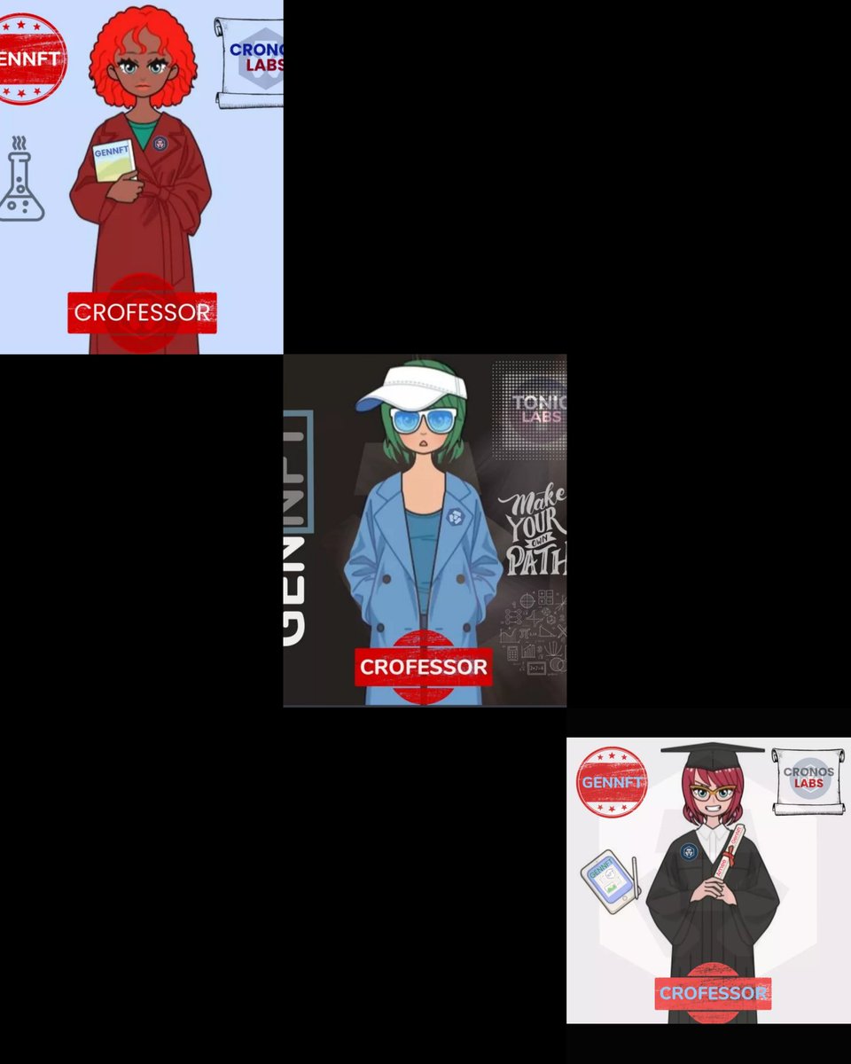 THEDEFINERD's tweet photo. Anyone holding a #crofessor will have access to the #GENNFT educational platform😃. 75 WL, first 25 will be OG and receive a free Crofessor 🔥🔥 see instructions on the  pinned tweet @susandoyleart @CROnosIsKing https://t.co/8sOelFeTc0