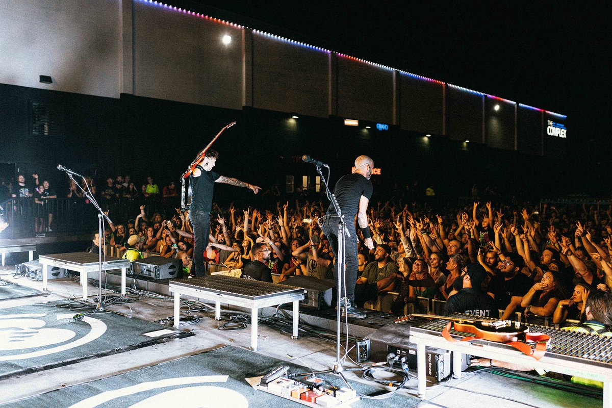 What a blast playing with <a href="/WeAreTheUsed/">The Used</a> in their hometown last night. Thank you for having us, Salt Lake City!