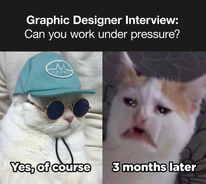 artbypixie's tweet photo. *after 4 hours in internship*😭 #memeWithAPurpose  #BUSN238HC https://t.co/hAQcvtZuPf