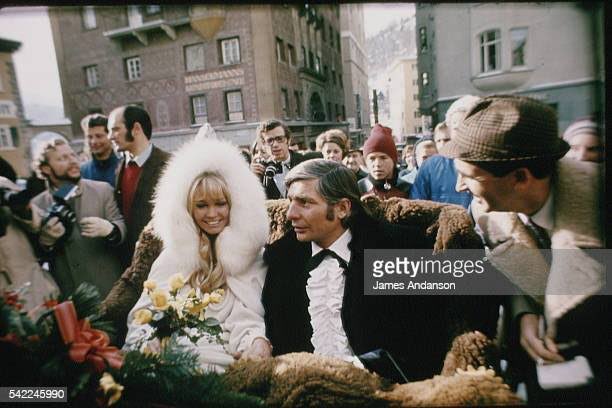 swedish model mirja larsson’s wedding to gunter sach’s in 1969