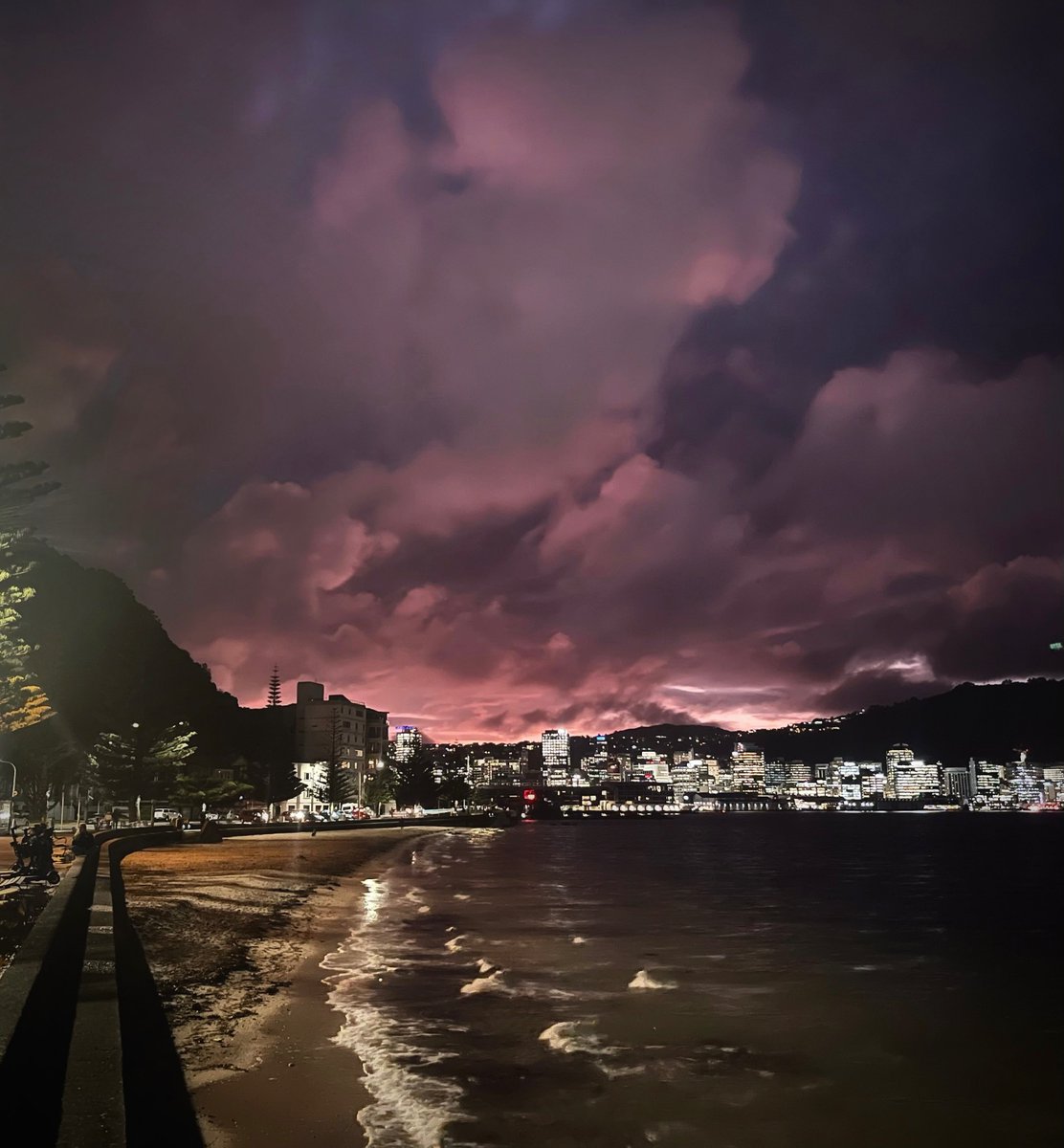 Ominous looking sunset tonight