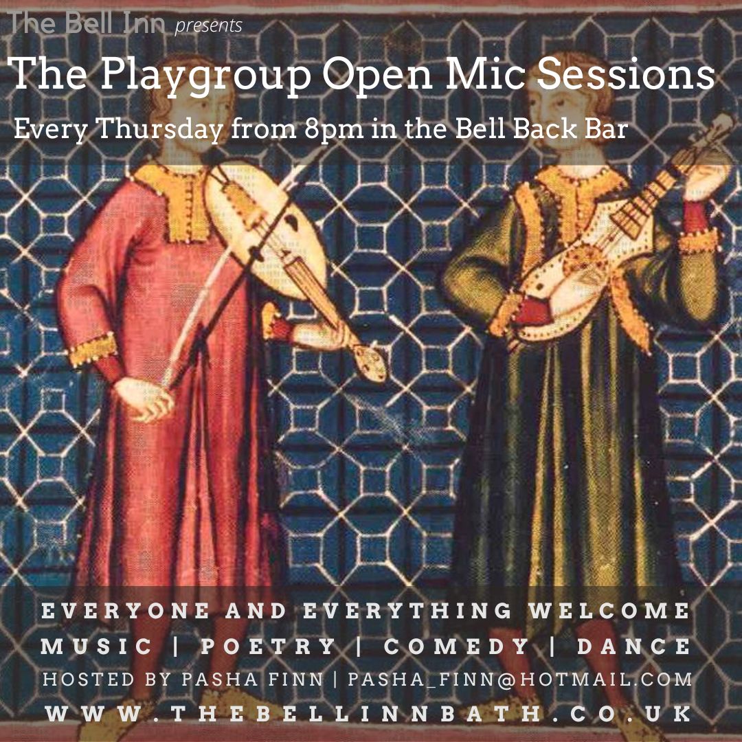 Today we are open from 1-11pm.

In The Back Bar we have The Playgroup #openmic.
Everybody and everything welcome. Get here for 8pm to book a slot or email Pasha - pasha_finn@hotmail.com - to reserve a place beforehand.

We have a PA system, mics, guitars and a piano for your use.