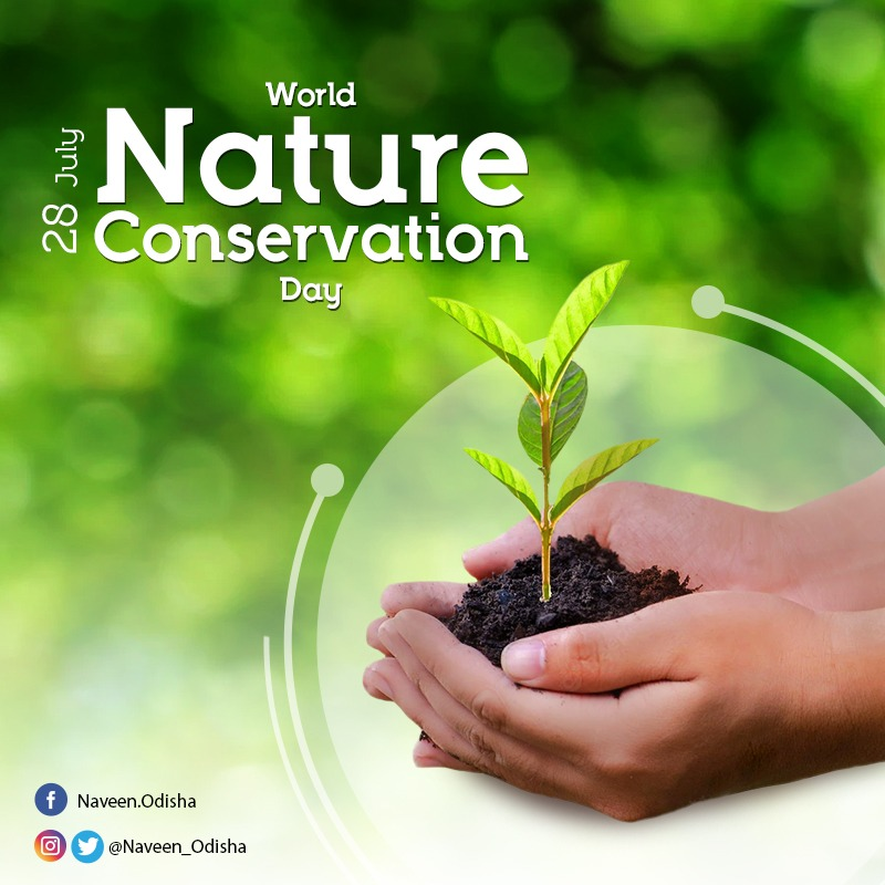 Preservation of nature and sustainable management of natural resources are deeply linked with the health & wellbeing of mankind. On #WorldNatureConservationDay, let's celebrate the wonders of nature and learn to live in harmony with it for a sustainable future. #SabujaOdisha