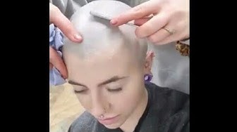 ara• on Twitter  Shaved head women, Shave her head, Shaved head