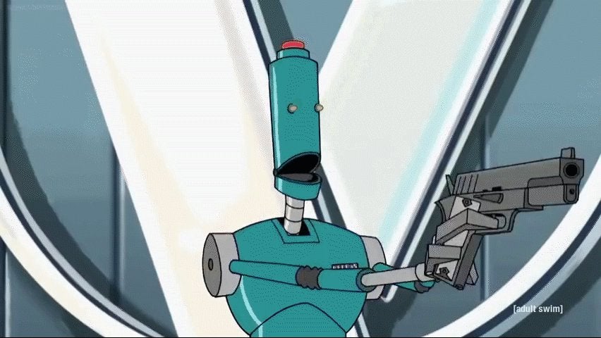 RobotsOfTheDay's tweet image. Today&apos;s robot of the day is H.E.L.P.eR. from The Venture Bros!