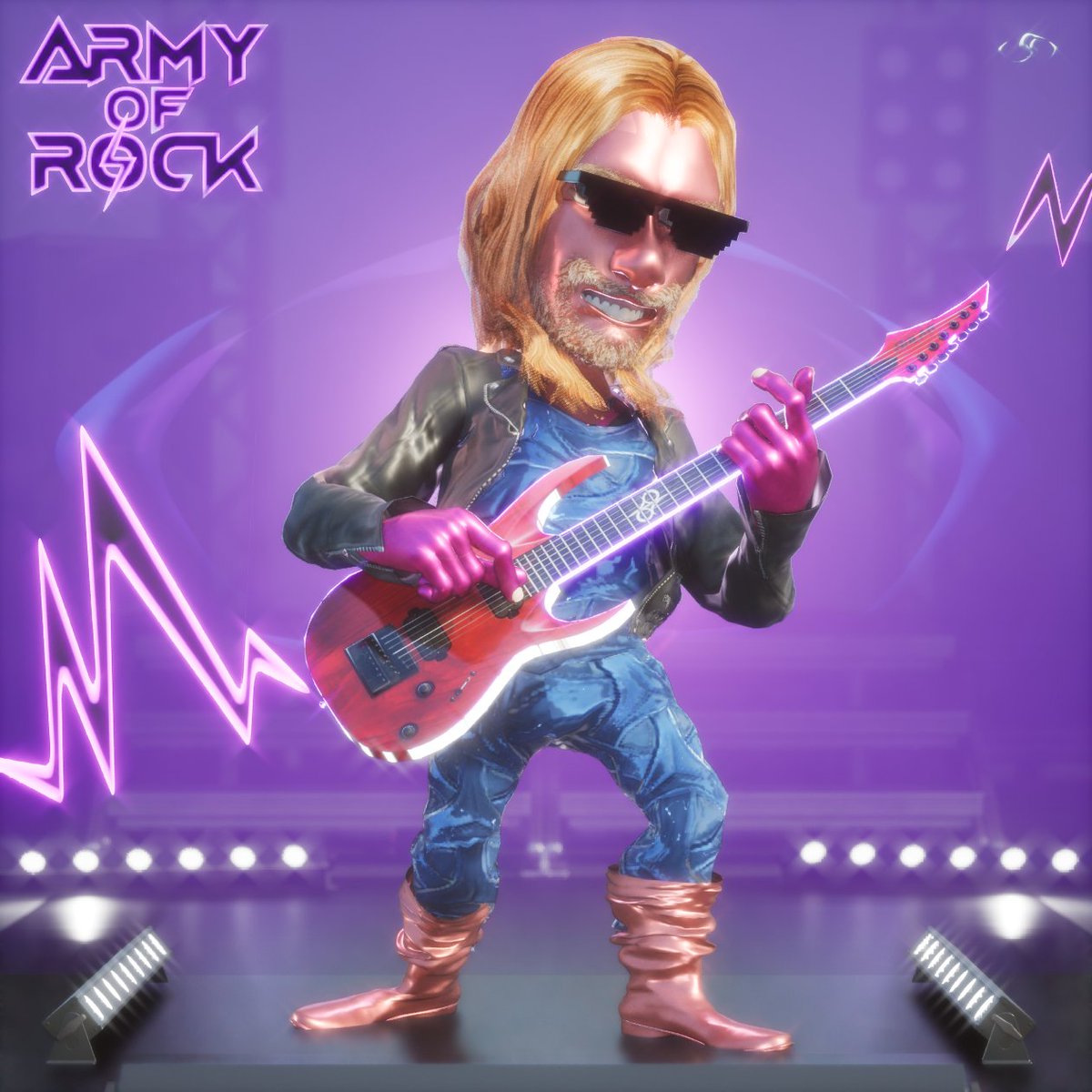 armyofrock's tweet photo. Behold a shiny edgy Dude #Rocker sporting a red hot electric with purple white lightning accents, groovy #pixelated shades, dressed in shiny blue #leather!Steal him or make an offer! https://t.co/EEhMQNiLfp
#armyofrocknft #nft #metaverse #nftcommunity #SolanaNFTs #SOLSEA #NFTdrop https://t.co/w4rpUA0fCg