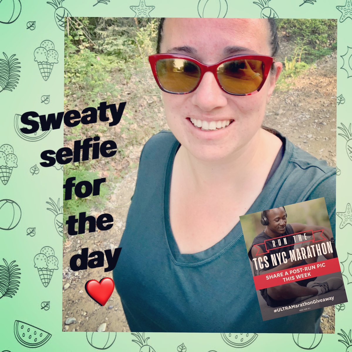 ByrdRomy's tweet photo. My sweaty selfie for today! I hope I get picked to represent @michelobultra in the NYC marathon! #ultramarathongiveaway #teamultra #wahoorunning #alaskanrunner https://t.co/e5DbaZ5o56