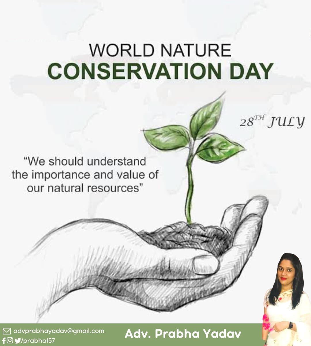 Let’s pledge to conserve our nature by planting more trees, saving electricity, adopting renewable energy etc !!
#WorldNatureConservationDay 
#NatureConservationDay 
#savenature 
#conservenature 
@nature_org