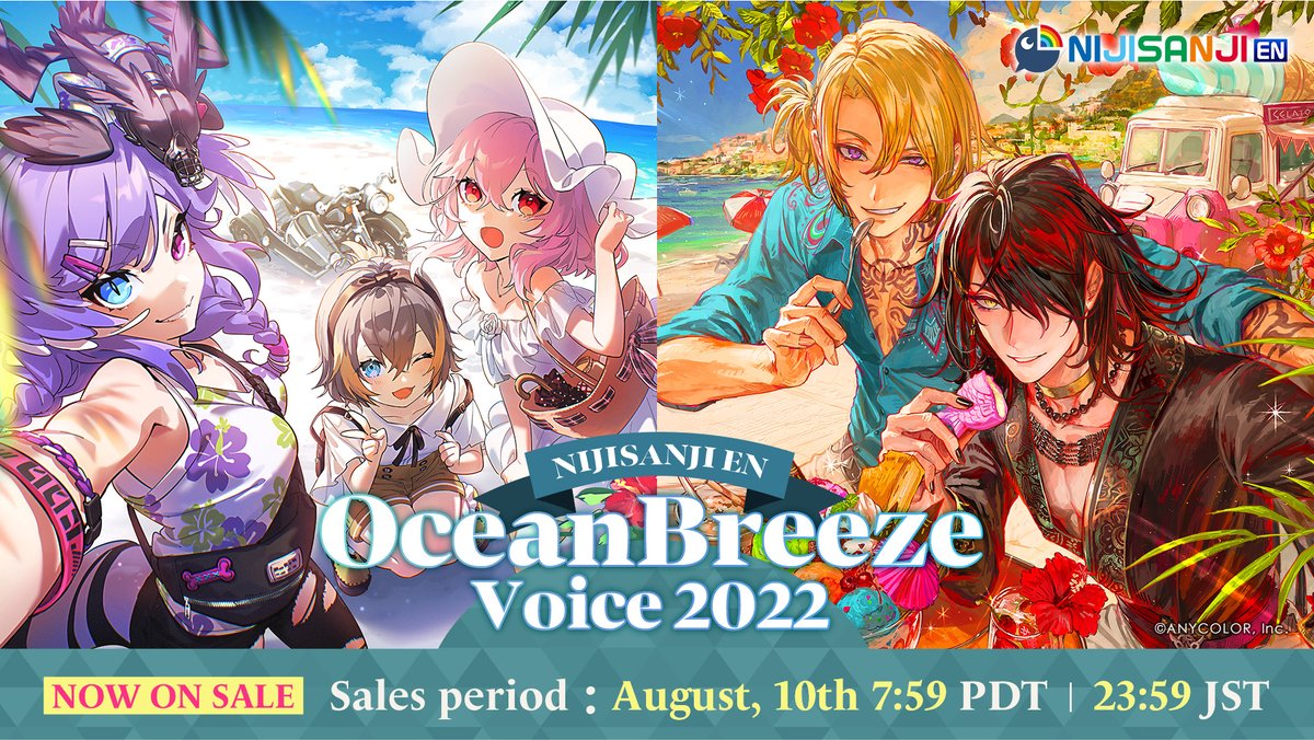 Nijisanji releases Summer Vacation, Beach voices for 2021 – VTube Review