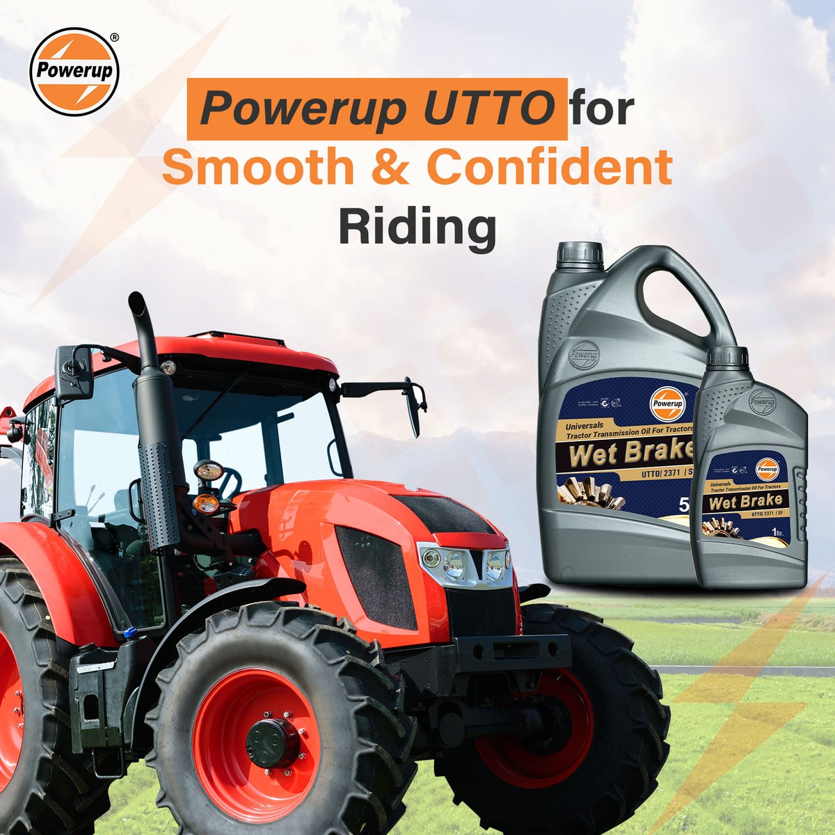 PowerupOil's tweet photo. India is a farming country and every Indian Farmer needs Wet Brake oil.

Get our premium Wet Brake oil for your Tractor today!!

#powerupoil #lubricants #brakeoil #tractor #bestengineoil #healthyengine #carengineoil #bikeengineoil #lubricantoil #gearoil https://t.co/lEmyDq4nXX