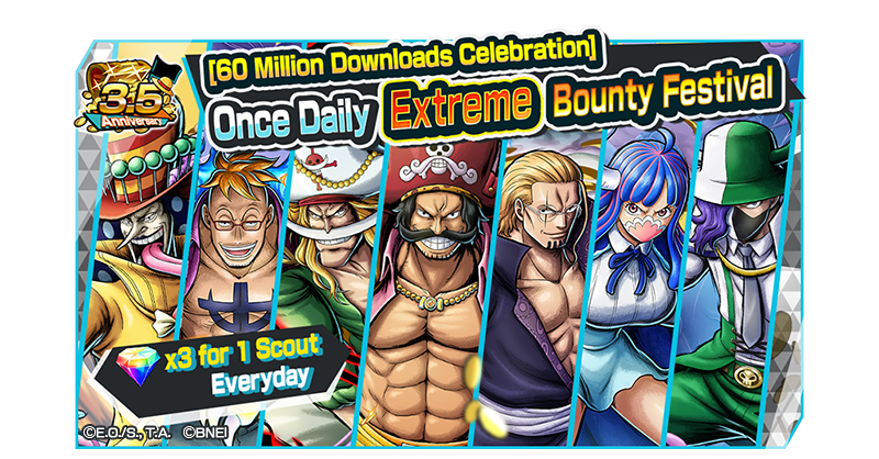 ONE PIECE Bounty Rush - Straw Hat Pirates Bounty Festival Two new