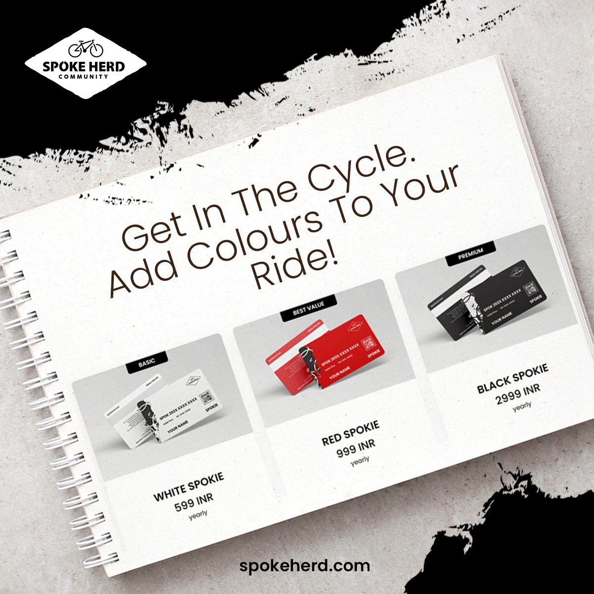 SpokeHerd's tweet photo. Red or black or white …. All are waiting for your ride.. … 
Ready to roll?
begin a new journey ahead!
Be a part of Spokeherd Community today!

#membershipcard #beaspokie #whitespokie #redspokie #blackspokie #membership #spokeherd #spokeherdcommunity #spokeherdrides #cyclinglife https://t.co/SM3cOHYQx5