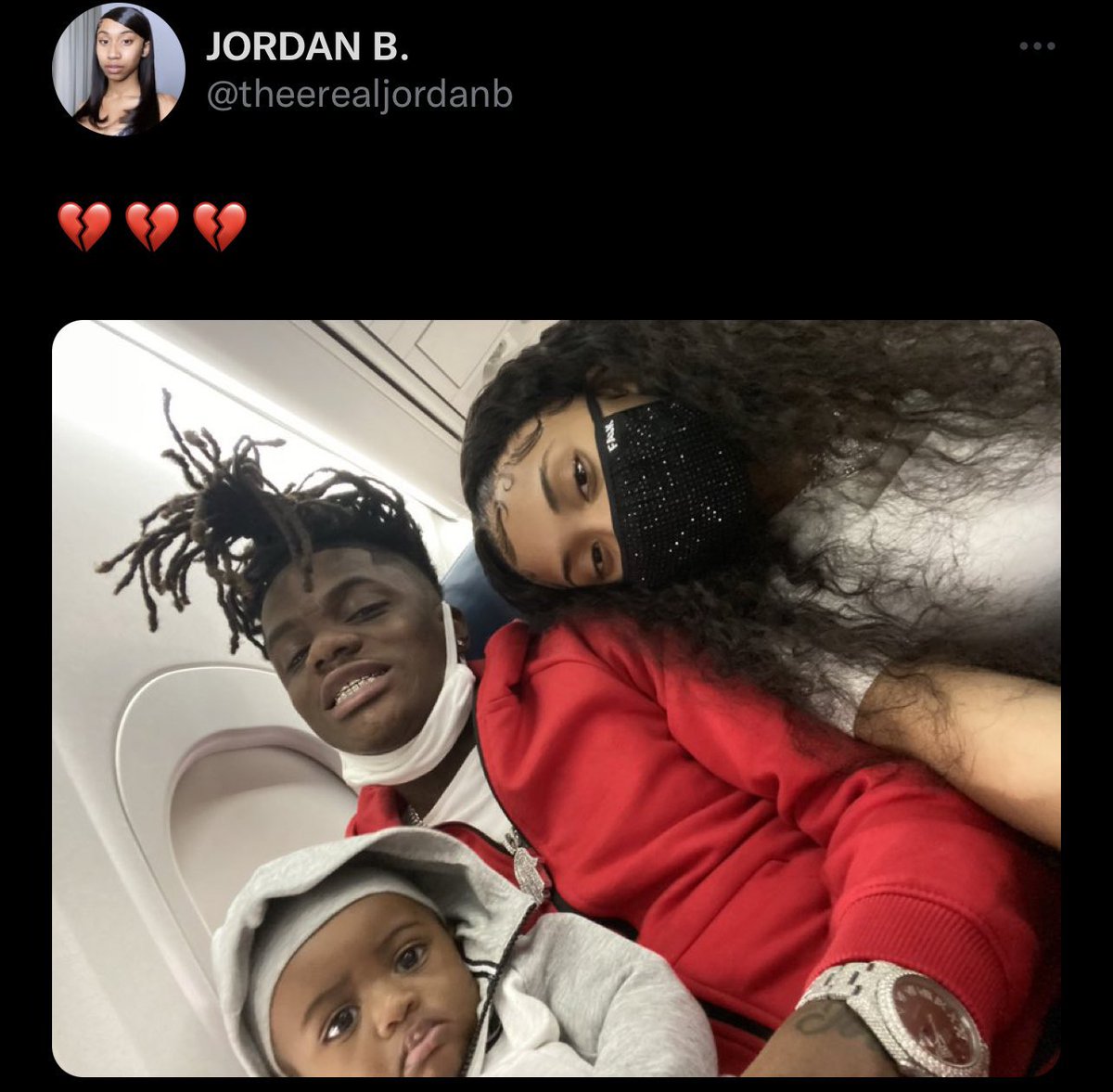 RiichStoneMedia's tweet photo. The mother of #Jaydayoungan’s son #JordanB reacts to the news of him passing away 🙏🏾 https://t.co/cu3CWypsgz