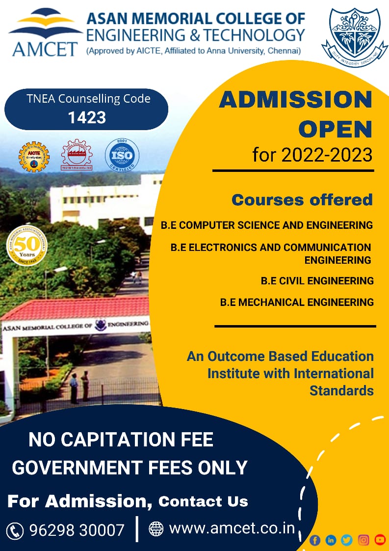 Asan Memorial College of Engineering & Technology (Asan_College) / Twitter