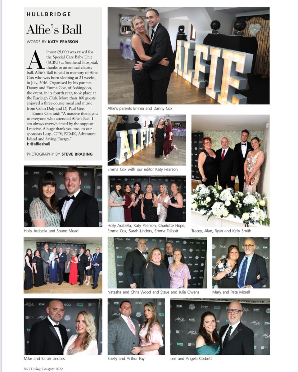 AlfiesBall's tweet photo. Great feature in August’s edition of @EssexLivingMag which is already available online ❤️ https://t.co/qnfNRjrwzz