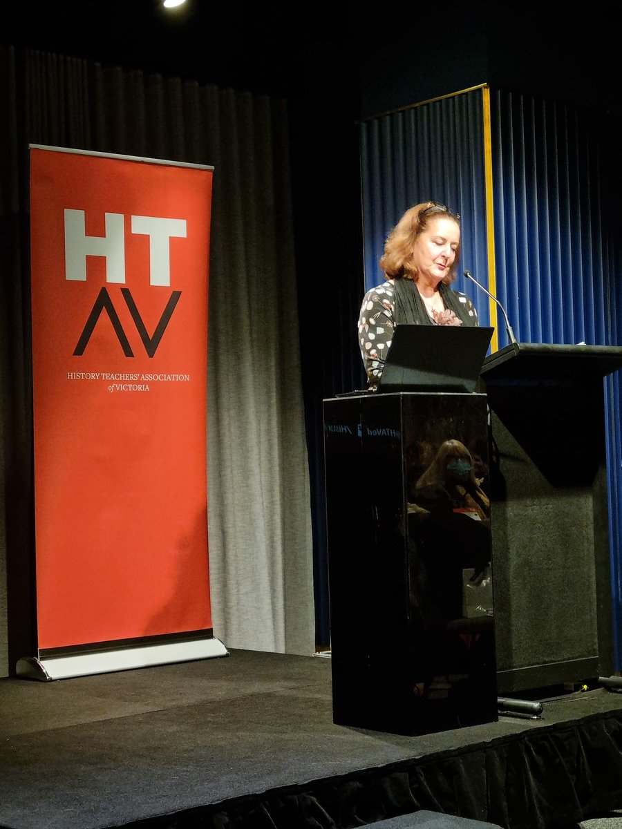 Rosalie is a champion of History and History teachers, she is a big part of why I am here today #htavac22 love you Rosalie ❤️