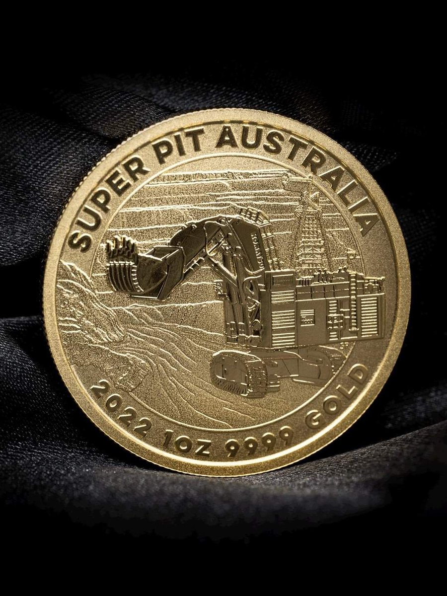 ausgoldindustry's tweet photo. ICONIC COIN | Incredible to see Northern Star’s iconic Super Pit immortalised in a special edition coin from The @perthmint.

Made of 1oz of pure #gold sourced entirely from the site, the coin celebrates #WA’s diverse #goldmining history.

#heartofgold #experiencegold #investing https://t.co/GYWM7JzOuY
