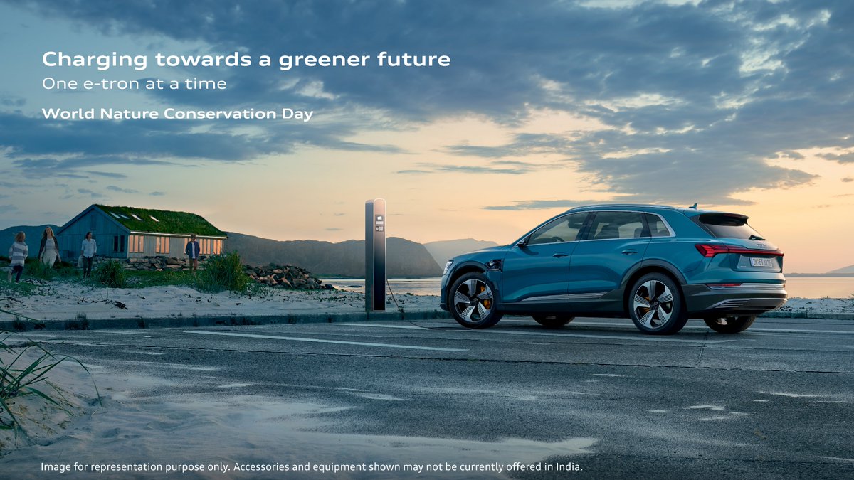 Powering up the future with the electric power of the Audi e tron. WorldNatureConservationDay FutureIsAnAttitude https t.co 5SZ0G4RgJx Powering up the future with the electric power of the Audi e tron