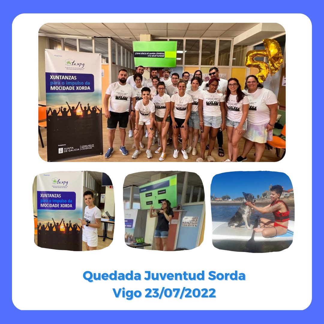 El primer encuentro de la juventud sorda en Vigo de lo que va de año organizado por la <a href="/faxpg/">FAXPG</a> con la colaboración de <a href="/asorvigo/">Asociación de Personas Sordas de Vigo</a> ha sido un éxito.