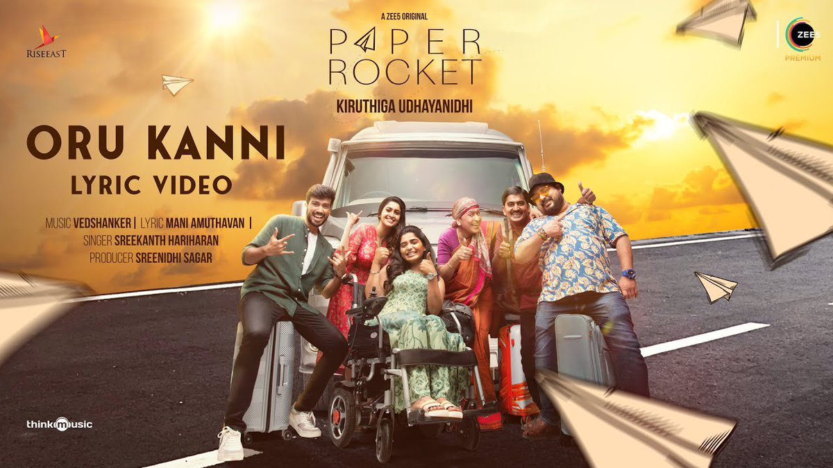 thinkmusicindia's tweet photo. Mesmerising song #OruKanni lyric video from #PaperRocket is out now!💙🤩

▶️ https://t.co/VmXdyWYAe8 
#PaperRocket #PaperRocketOnZEE5 https://t.co/QHnKb5c5i0