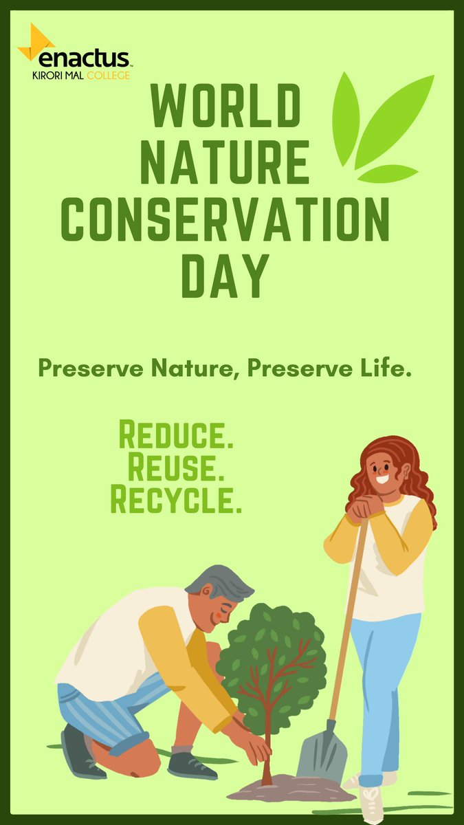 Happy World Nature Conservation Day! 

#Nature #Sustainability #Environment #MotherNature #Earth #Conservation