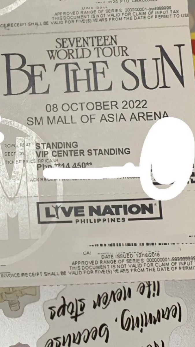 aeonghaes's tweet photo. eloeee ung mga nagclaim ba ng tickets sainyo may stamp ng livenationph??? ung akin kc wala nung clinaim ko … ewan ko inooverthink ko ba to or what 😭😭😭 

(pic not mine) https://t.co/xMqevqAj8e