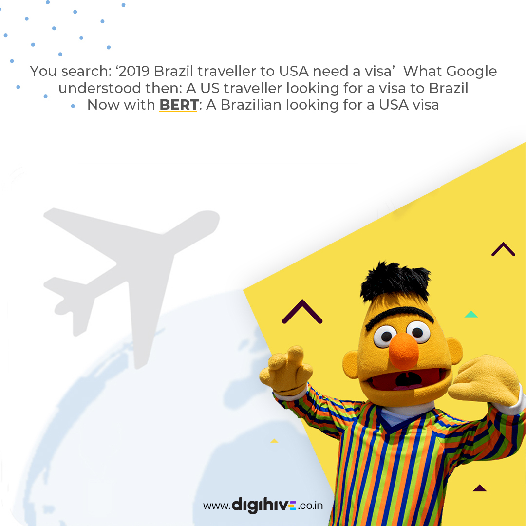 DigihiveLtd's tweet photo. Now #Google understands us more than anyone else! 
To know more about Google BERT and Google Algorithm Updates, visit the link: https://t.co/PoyVF5EqjU
#Digihive #GoogleBert #GoogleUpdates https://t.co/HCOU3xp37X