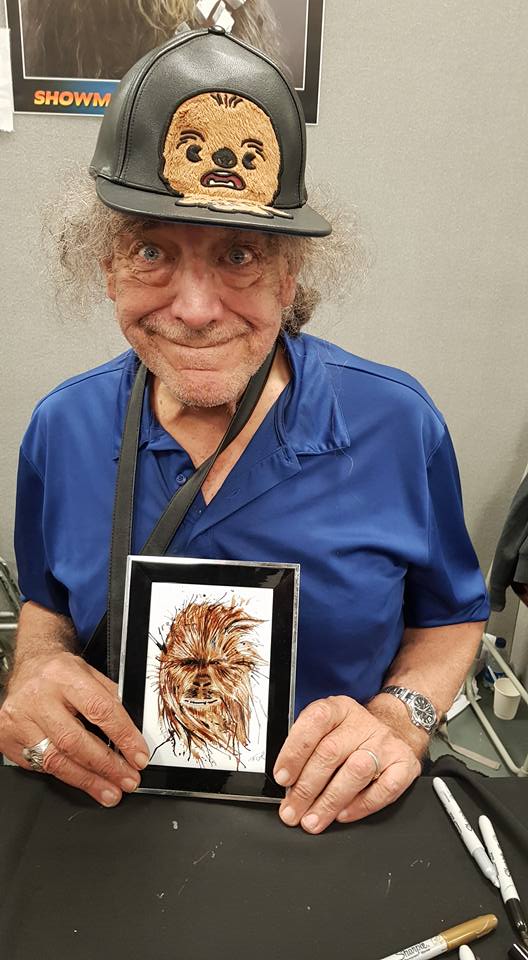 Another picture from July 2017, that of Star Wars great Peter Mayhew, who played the original 