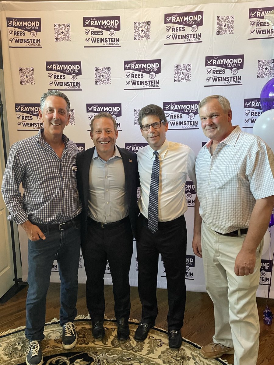 Josh4Jersey's tweet photo. It was great to be in my hometown of North Caldwell, NJ to support the Raymond Team @PrioritizeNC running for mayor and council! 

Josh Raymond, Art Rees, and Steve Weinstein will do incredible work for North Caldwell!

Check out their website here: https://t.co/Xxmb98gO8E https://t.co/QVA9bpCO9F