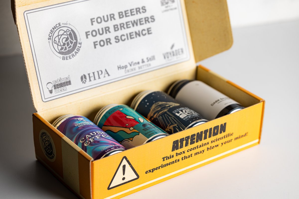 Science Made Beerable (@beerablescience) on Twitter photo Just THREE WEEKS until we bust out the beakers!
Have you ordered your ExBEERimental 4-pack yet?
Grab your 4-pack here: bit.ly/3bpEfIv
<a href="/HopProductsAus/">Hop Products Australia</a> <a href="/VoyagerMalt/">Voyager Craft Malt</a> <a href="/Aus_ScienceWeek/">NationalScienceWeek</a>
#beer #brewing #brewingscience #beerscience #scienceweek Just THREE WEEKS until we bust out the beakers!
Have you ordered your ExBEERimental 4-pack yet?
Grab your 4-pack here: bit.ly/3bpEfIv
<a href="/HopProductsAus/">Hop Products Australia</a> <a href="/VoyagerMalt/">Voyager Craft Malt</a> <a href="/Aus_ScienceWeek/">NationalScienceWeek</a>
#beer #brewing #brewingscience #beerscience #scienceweek
