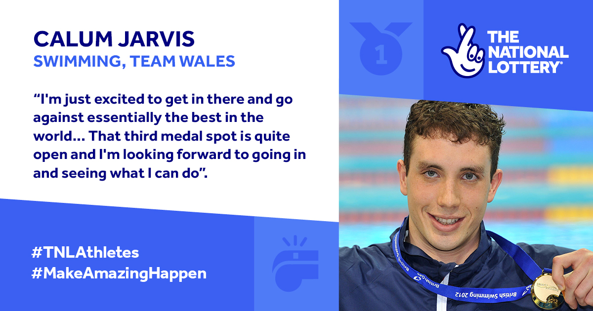 National Lottery Good Causes (@lottogoodcauses) on Twitter photo After a history-making performance at the Tokyo 2020 Olympics, <a href="/CalumJarvis/">Calum Jarvis MBE</a> has his eyes on the prize for the Birmingham 2022 Commonwealth Games. 🏊♂
Click here to read his story 👉 lotterygoodcauses.org.uk/good-causes/ca…
#TNLAthletes #MakeAmazingHappen <a href="/TeamWales/">Tîm Cymru 🏴 Team Wales</a> | <a href="/sportwales/">Sport Wales</a> After a history-making performance at the Tokyo 2020 Olympics, <a href="/CalumJarvis/">Calum Jarvis MBE</a> has his eyes on the prize for the Birmingham 2022 Commonwealth Games. 🏊♂
Click here to read his story 👉 lotterygoodcauses.org.uk/good-causes/ca…
#TNLAthletes #MakeAmazingHappen <a href="/TeamWales/">Tîm Cymru 🏴 Team Wales</a> | <a href="/sportwales/">Sport Wales</a>