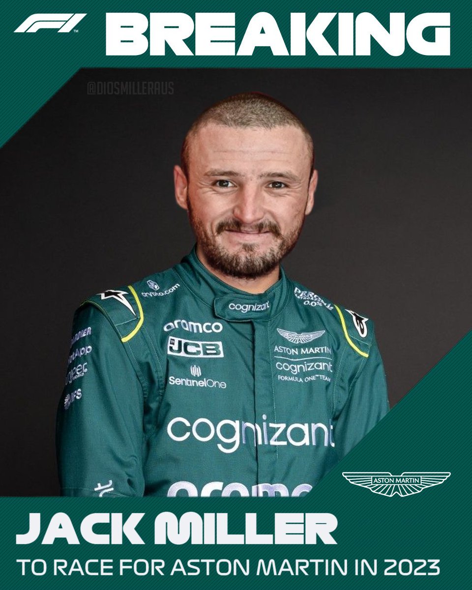 diosmilleraus's tweet photo. 🚨 BREAKING: Jack Miller to race for @AstonMartinF1 in the 2023 F1 Season! 🇦🇺

#WelcomeJack #VivaMiller https://t.co/OkM4WBttZL