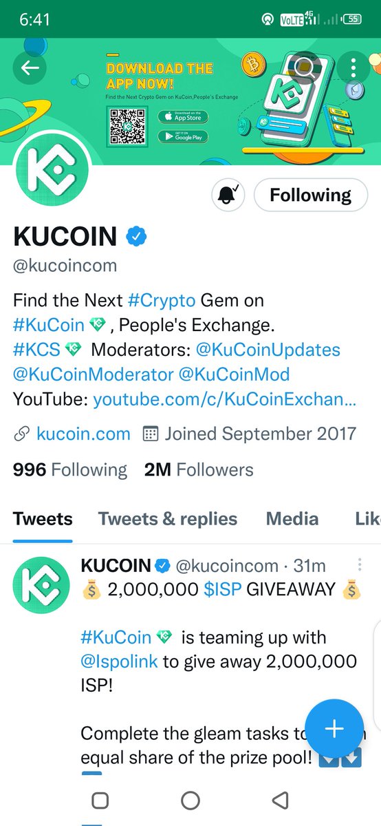 elleghie16's tweet photo. @kucoincom @ispolink Thank you for the Wonderful opportunity Godbless.😇🙏♥️Amazing Project 🚀🚀🚀 https://t.co/3kQk4Jbb9p