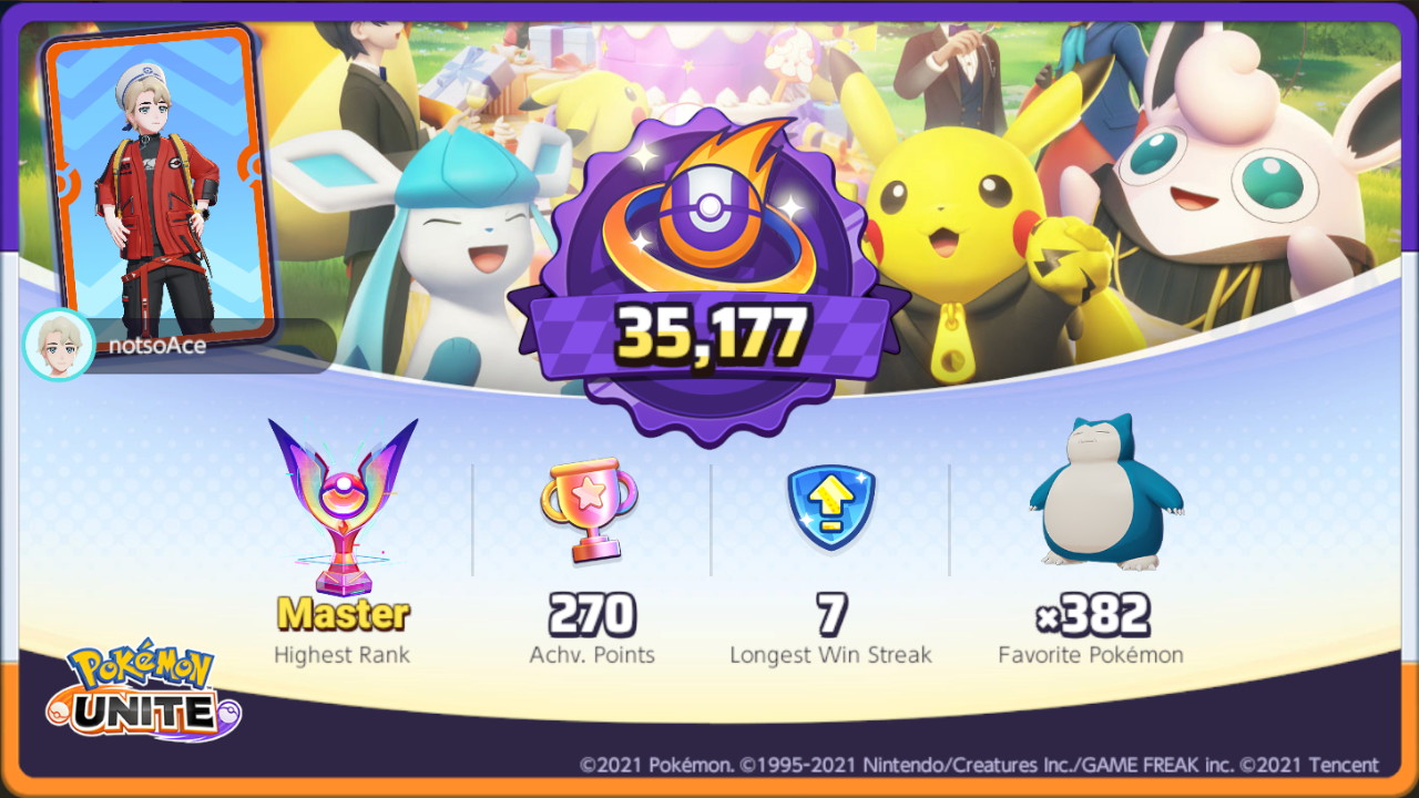 notsoAceTrainer on Twitter: "Fun game despite those early greedy bumps  #PokemonUNITE #NintendoSwitch https://t.co/UQryZGEFfo" / Twitter
