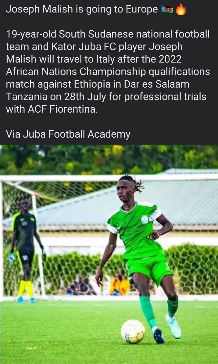 bilal_benjamin's tweet photo. CREDIT TO FUTURE STAR FOOTBALL ACADEMY JUBA SOUTH SUDAN FOR BRINGING UP SUCH YOUNG TALENTED PLAYER. https://t.co/D6zlSuFZFM