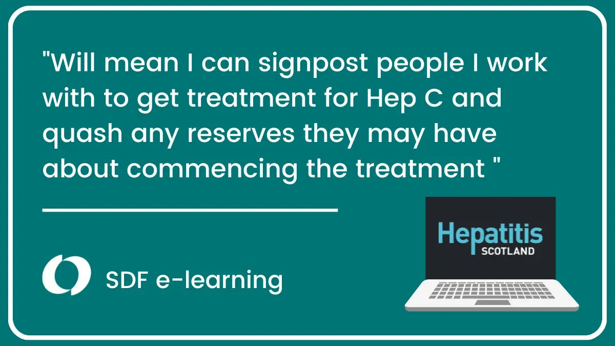 If you want learn more about hep C in Scotland check out this free e-learning course that can be completed in 2 hours! sdftraining.org.uk/e-learning/394… #WorldHepatitisDay2022