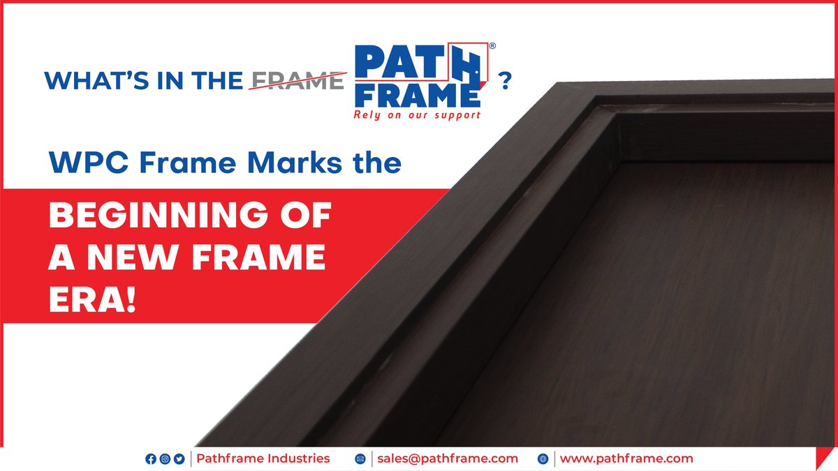Path_frame's tweet photo. WPC Frame Marks the Beginning of a New Frame Era!

#doorsupplier #buildingmaterials #doormanufacturers  #doormanufacturer #doorframes #wpc #Ahmedabad #developers #prehungdoors #constructioncompany   #doorsolutions #interiordesigners #constructionworker #pathframe #hollowframe https://t.co/fA5L05XLxa