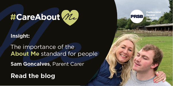 ProfRecordSB's tweet photo. The About Me standard is all about giving people the power to choose what matters to them. That’s why PRSB Person Lead @Sam Goncalves got involved in the project and is supporting #CareAboutMe. 

Read her blog: https://t.co/RvI6Dn5c2G https://t.co/CCQMDofrtM