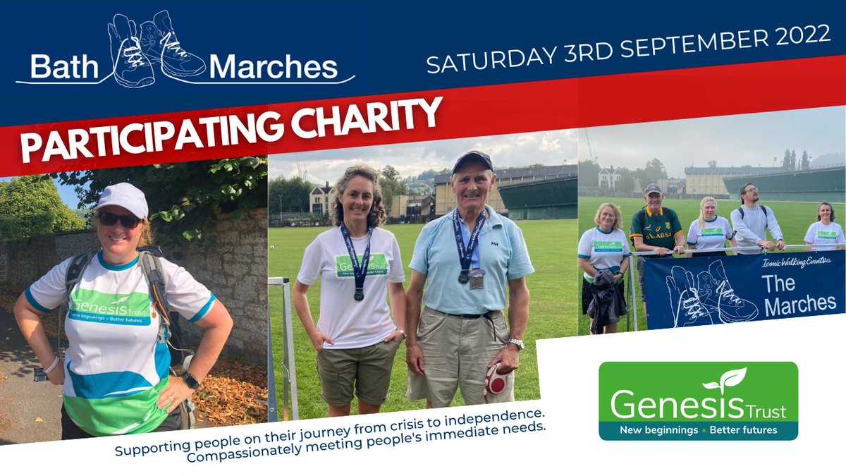 PARTICIPATING CHARITY // @TheGenesisTrust

The Genesis Trust exists to offer immediate practical help to people who are hungry, homeless, and vulnerable, and provide long-term help and opportunities for them to rebuild their lives.

bathmarches.co.uk