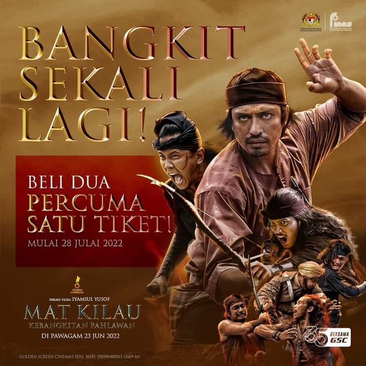 Muzhafarraza123's tweet photo. Wah, Hebat Sangat tu.. Siapa Tak Tengok Lagi, Boleh Beli 2 Dapat Satu Tiket.. Mantap, Memang Terbaik.. Hadir Support.. ๐๐๐
#MatKilau #MatKilauKebangkitanPahlawan
#KebangkitanPahlawan #Pahlawan
#DarahPahlawan #PahlawanMelayu #Melayu #DarahPahlawanMelayu #Filem #FilemMatKilau https://t.co/lTGMk78sKj