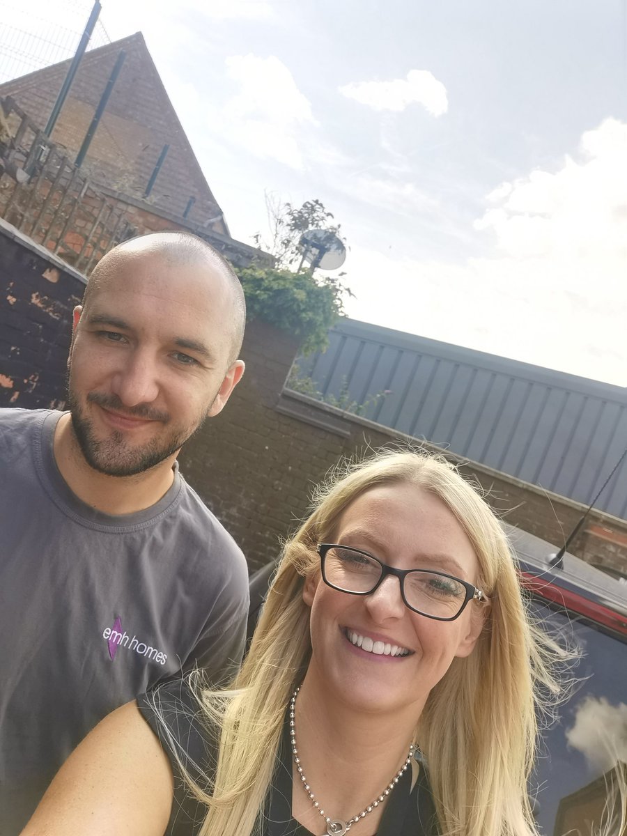 The ultimate duo out on site today. Housing and maintenance. Tackling issues raised by customers face to face 💪@emhhomes 
#customersatisfaction
#oneteam #yousaidwedid