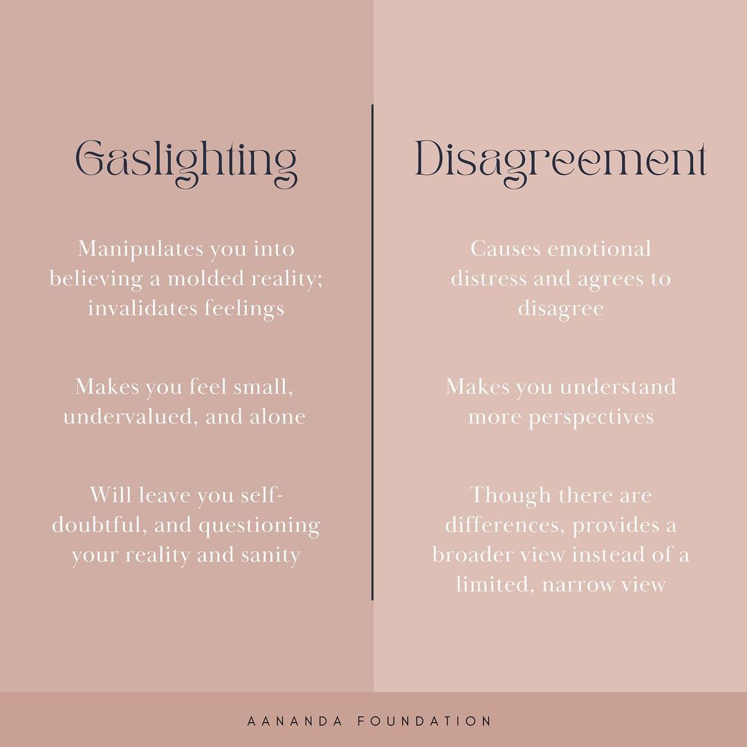 AanandaFDN's tweet photo. Read More : https://t.co/hPGesAPdtG

#gaslighting #gaslightingawareness #disagree #disagreement #difference #conflict #psychology #psychological #manipulation #sanity #emotional #emotionalabuse #abusive #relationships #redflags #aananda #aanandafoundation #impact #happiness https://t.co/slJ2ZmFbiC