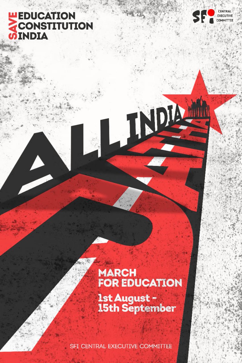 SfiKarnataka's tweet photo. Resist corruption in Education system. 

Save Education. Save Constitution. Save India.

Join #MarchForEducation. https://t.co/7AHUZyVjs8