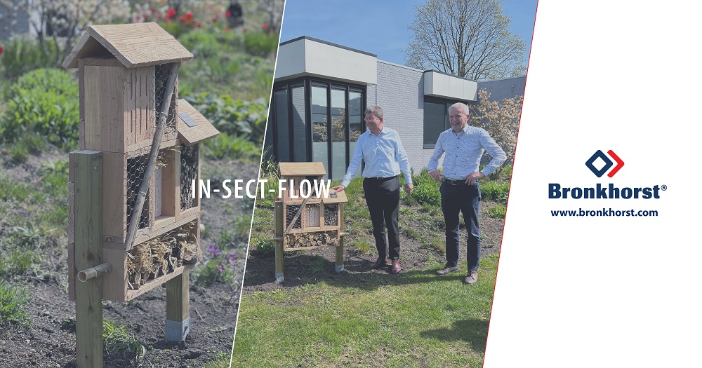 Bronkhorst's tweet photo. IN-SECT-FLOW🐝🦋 We've added another dimension to our garden. If you take a look around you'll notice some wooden creations in the shape of a @Bronkhorst flow meter. These are our IN-SECT-FLOW #insecthotels and these were built during a #teambuilding session #DiscoverBronkhorst https://t.co/sS7xq0VECq