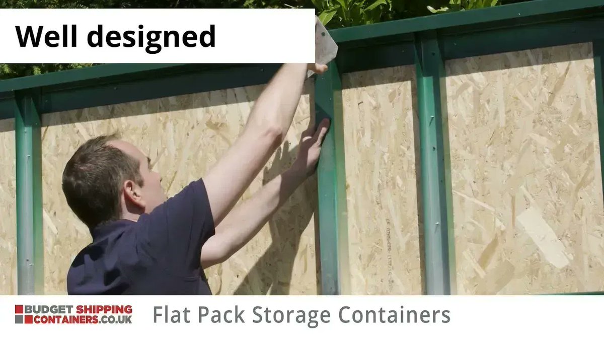budgetcontainer's tweet image. Check out our popular range of flat pack shipping containers - they are ideal for use as garden storage, tools, a secure shed and much more. 

Watch our video to see why you need one in your life! buff.ly/3OInlD6

#Flatpackcontainers #storagecontainers #shippingcontainers