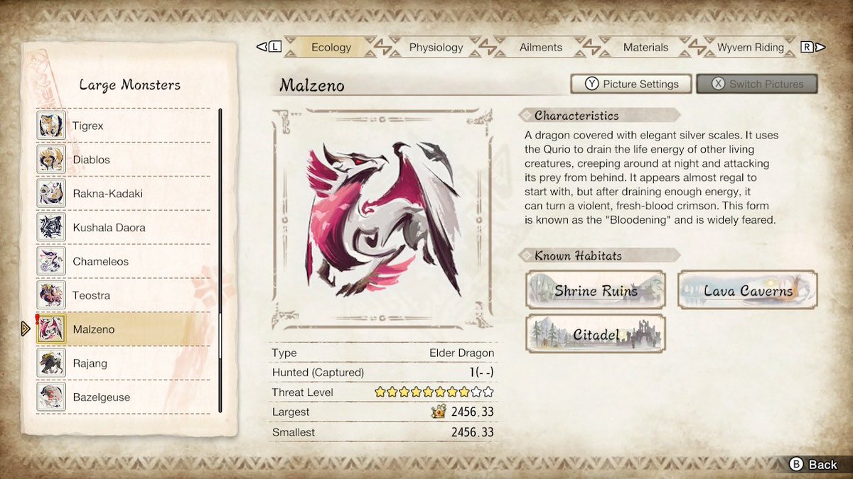 keuchsieu's tweet photo. Is this normal? First malzeno, golden crown size + two bloodstones. #MonsterHunterRiseSunbreak #monsterhunterrise https://t.co/Bnr8lrVfCg