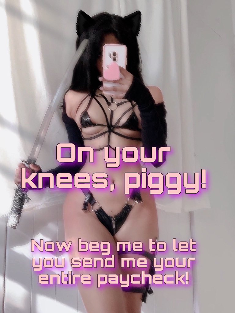 goddess_cindy1's tweet photo. Beg for my attention. Beg for my replies. Beg to send your entire paycheck. Beg for me. https://t.co/jBFXNowIUV