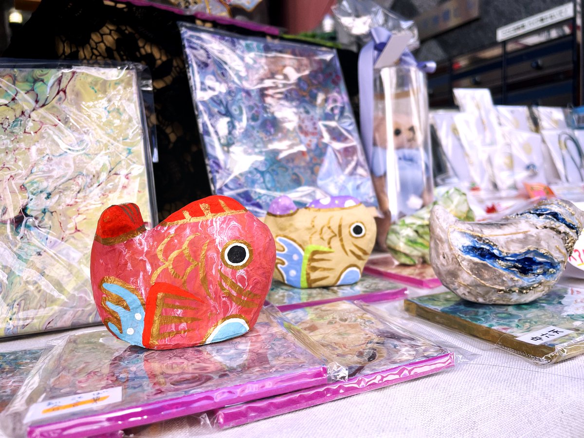 halufactory's tweet image. #夏 本番に差し掛かってまいりましたね！
特に今年の夏は酷暑と聞きます・・
どうぞ、熱中症に気を付けながら、
夏の季節をたくさん満喫してくださいね😌🙏

ところで！
この間は事業所の前で、
小さな #ハンドメイドマーケット を開催いたしました♪
お立ち寄り頂いた皆様に感謝いたします☺️