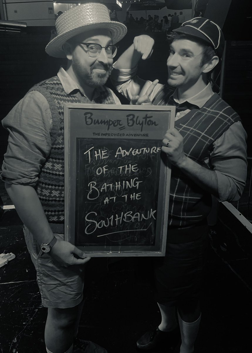 Thanks <a href="/Frontroomsongs/">Front Room Songs</a> for hosting us at The Scoop for #summerbytheriver last night. We had a super time telling the tale of siblings who bathe together stay together and that if you speak truth to power you can clean up the mess that Westminster spews. #hopeforthefuture #improv